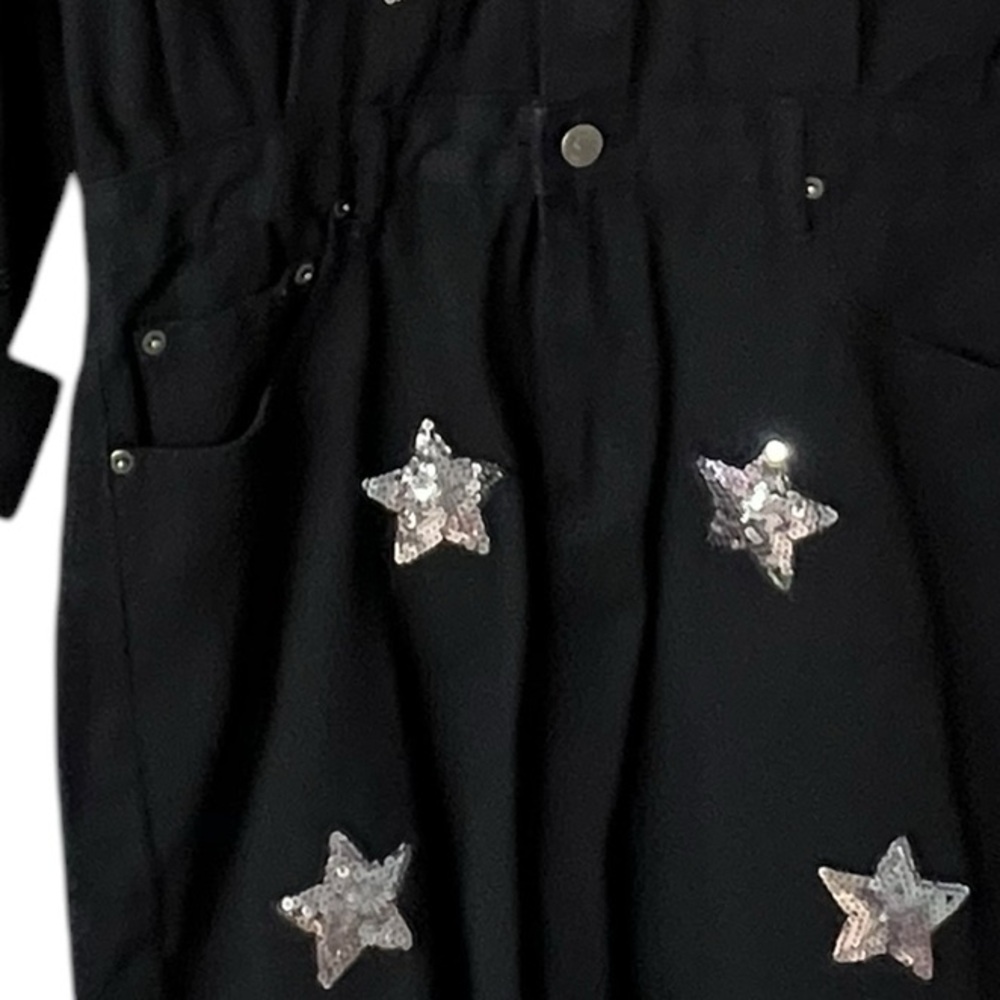 Buddy Love Black Dress with Silver Star Accents - Picture 4 of 5